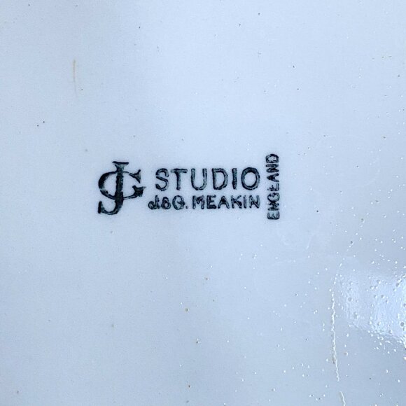 D Schultz Irises Hand Painted JG Meakin Studio England Serving Dish 12x9.5x1in - Picture 8 of 11